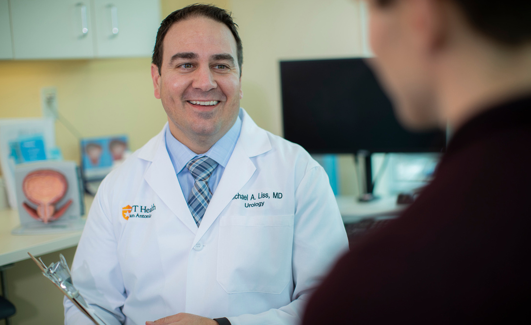 Doctor speaking with patient