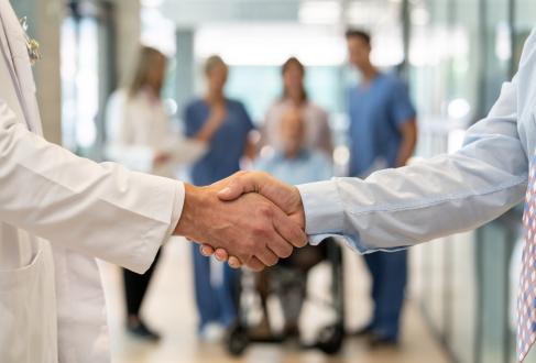 Picture of a physician onboarding